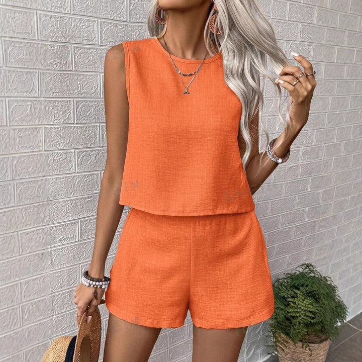 Ladies Casual Fit Sleeveless Jumpsuit - Chic and Stylish Set