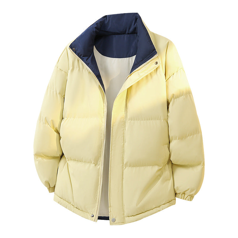 Ladies quilted down jacket with high collar and side pockets Lune London