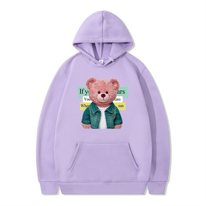 Women Hoodie with cute bear motif Chic & Stil