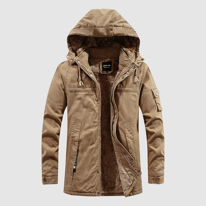 Functional winter jacket for men with fitted fleece lining Lune London