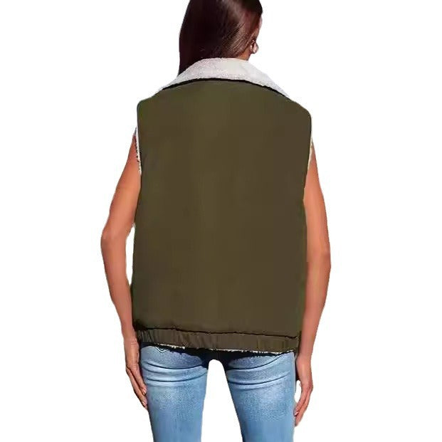 Ladies quilted vest with soft interior Lune London