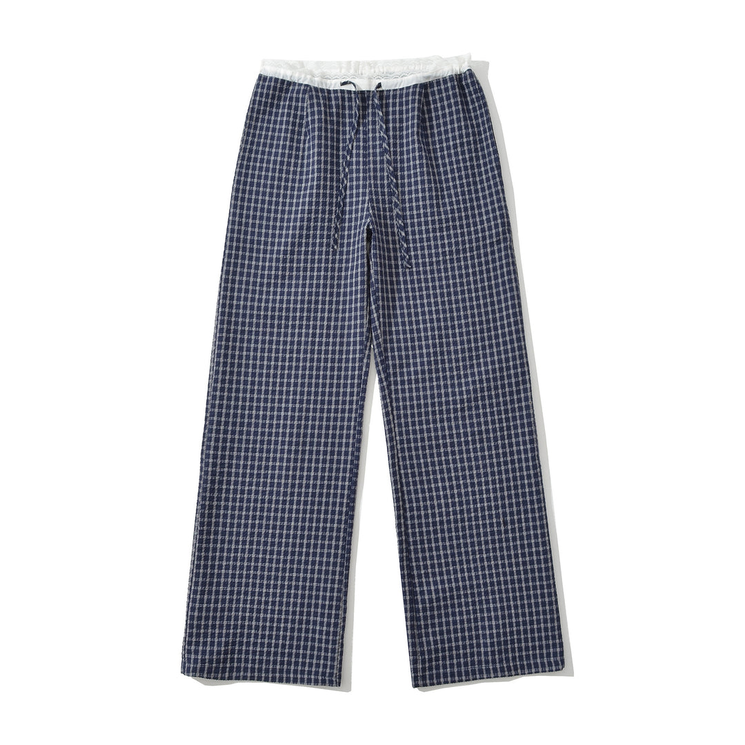 Casual palazzo pants for women with elastic waist and wide legs Lune London