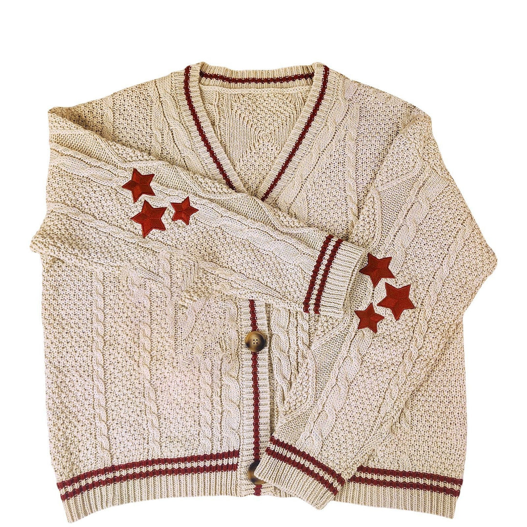 Lady cardigan with twisted pattern Lune London