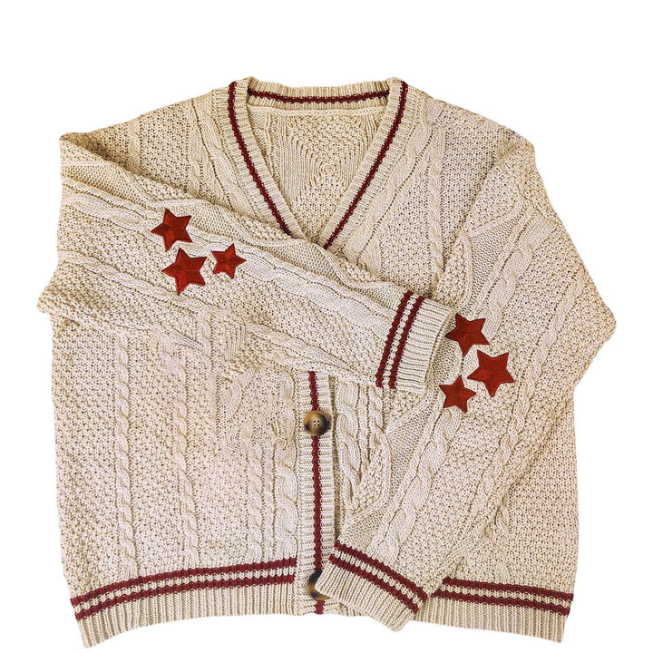 Lady cardigan with twisted pattern Lune London