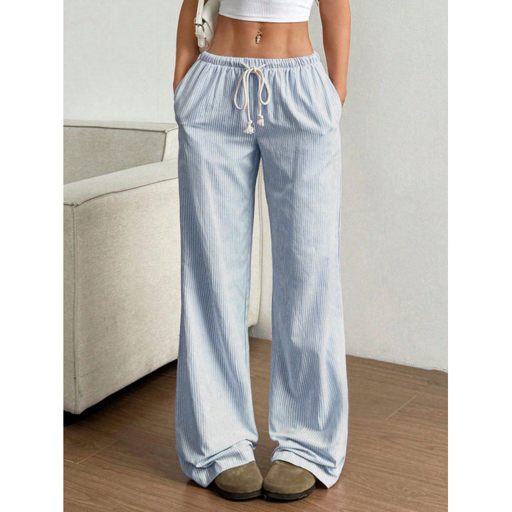 Wide-leg corduroy pants for women with practical side pockets Lune London