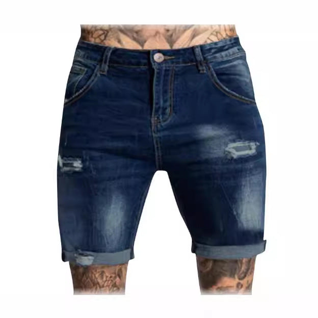 Men's Destroyed Jeans Shorts Lune London