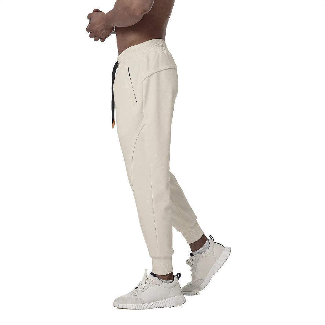 Sporty men's jogger pants with ergonomic cut and chic side inserts