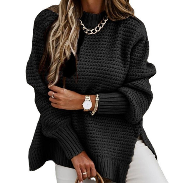 Oversized sweater for women with textured knit Lune London