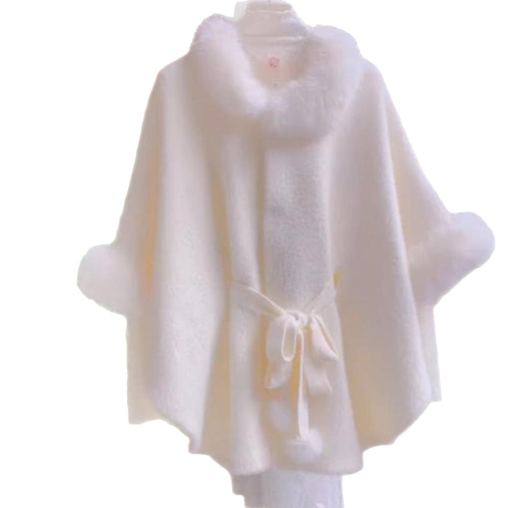 Veste à capuche confortable pour femmes avec col en fourrure amovible Chic & Stil