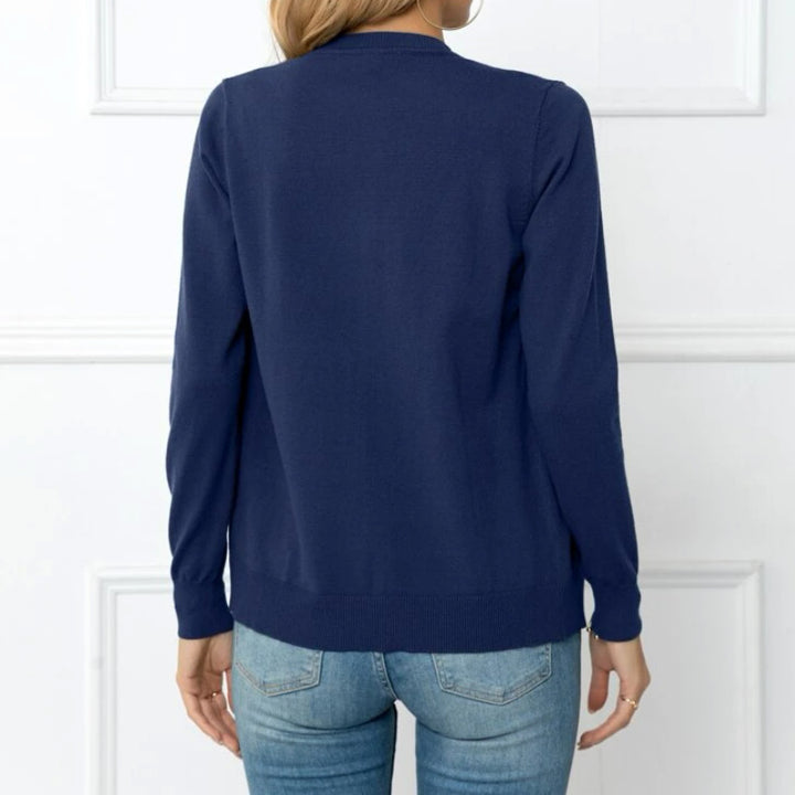 Ladies elegant knitted cardigan with pretty buttons Lune London