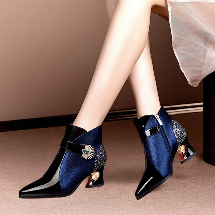 Fashionable women's boots with a sparkling accent Lune London