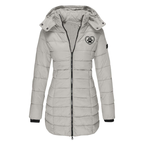Women's transition jacket lined with removable hood Lune London