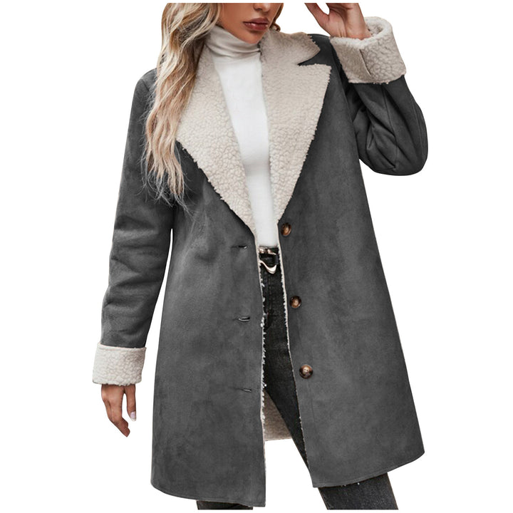 Elegant and warm ladies faux fur jacket with chic collar Lune London