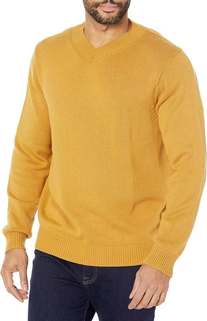 V-neck knit sweater for men Lune London