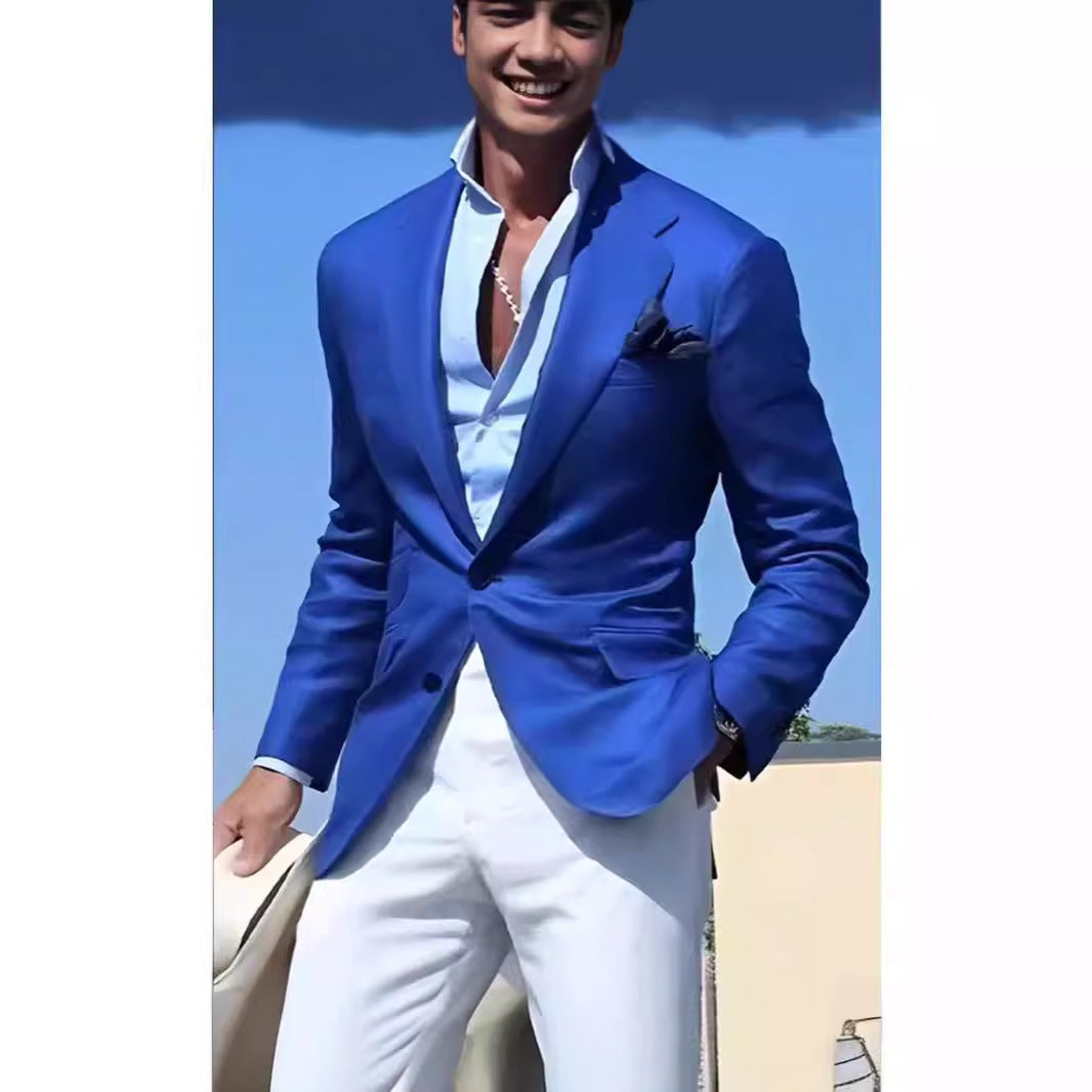Elegant linen blazer for men with slim fit Lune London