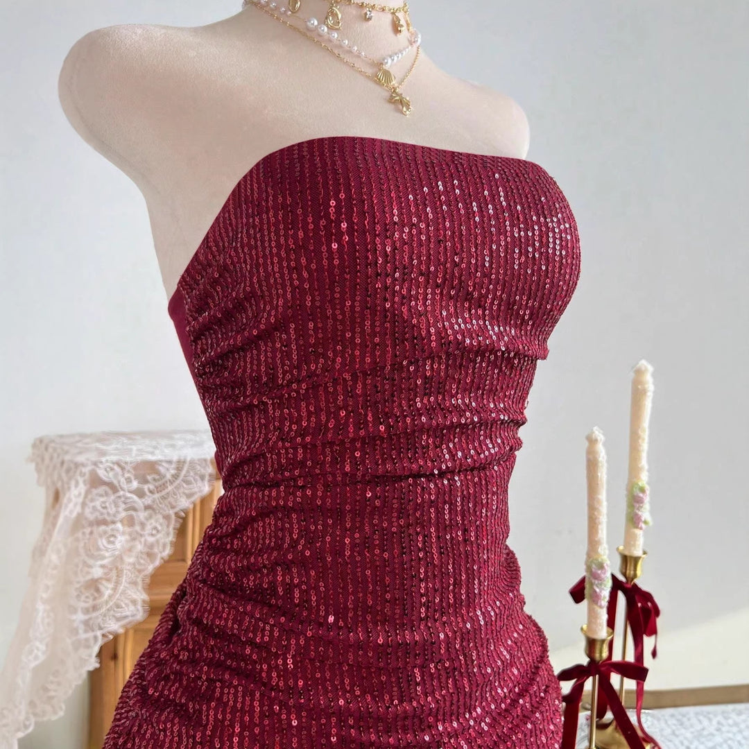 Women Glamorous Sequin Dress Lune London