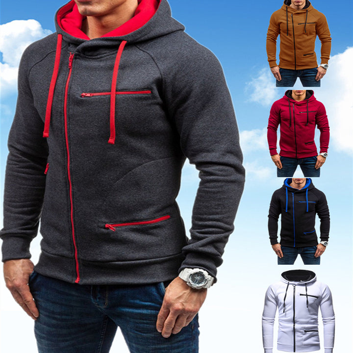 Men's Hoodie with functional zip pockets Lune London