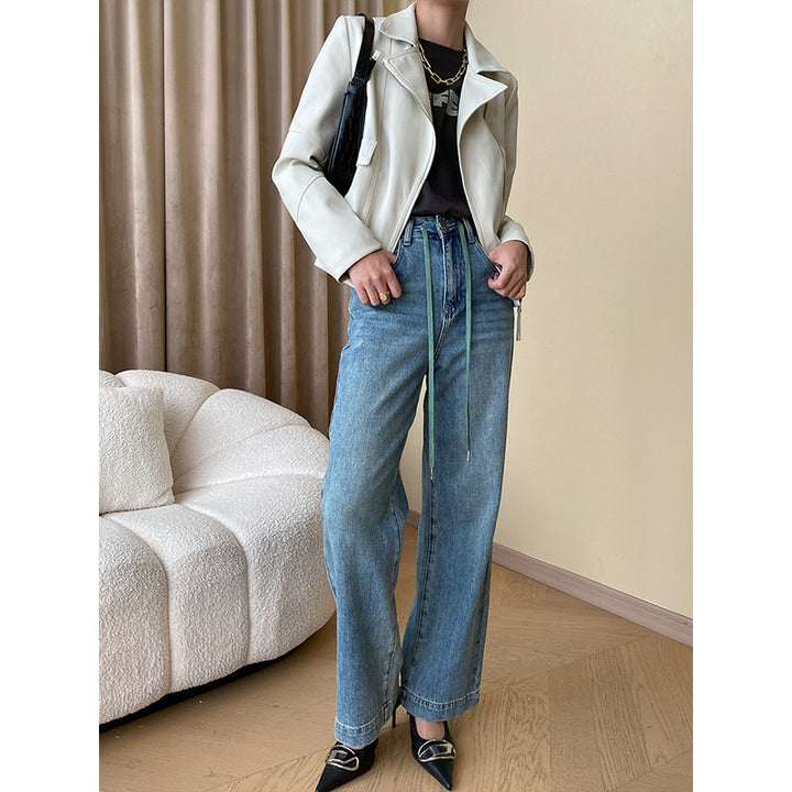 Women's Modern Biker Jacket with Casual Cut Chic & Stil