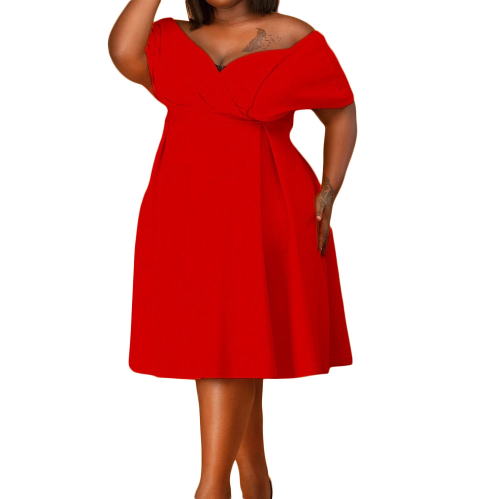 Evening dresses for women with a fluid skirt and elegant draping Lune London