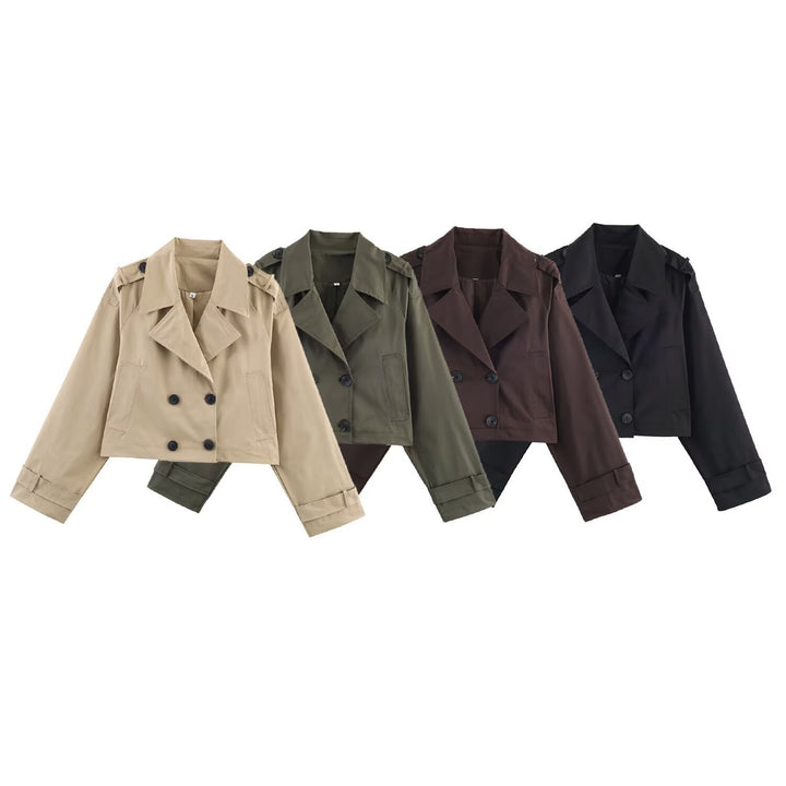 Manteau trench court pour femmes Chic & Stil