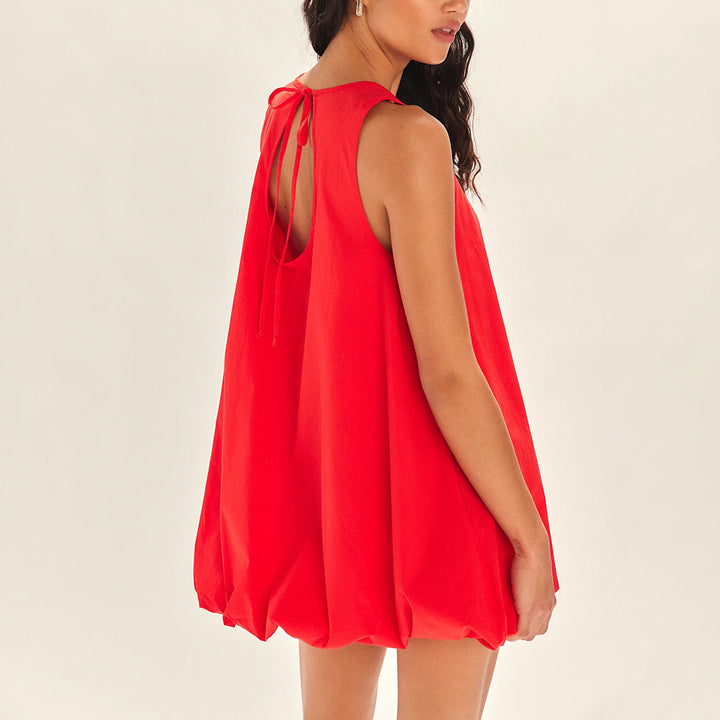 Casual babydoll dress for women with elastic hem Lune London