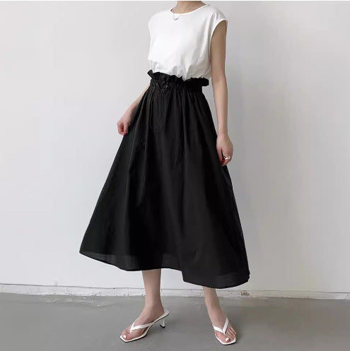 Elegant sleeveless maxi dress for women with adjustable waist tie Lune London
