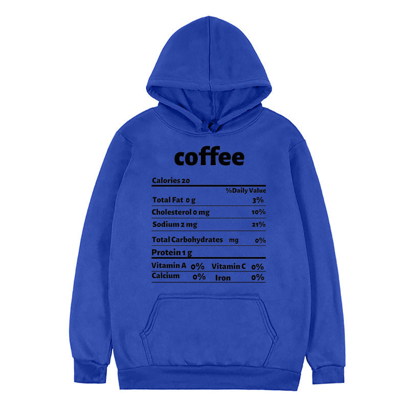 Women's hoodie with creative nutritional design Lune London