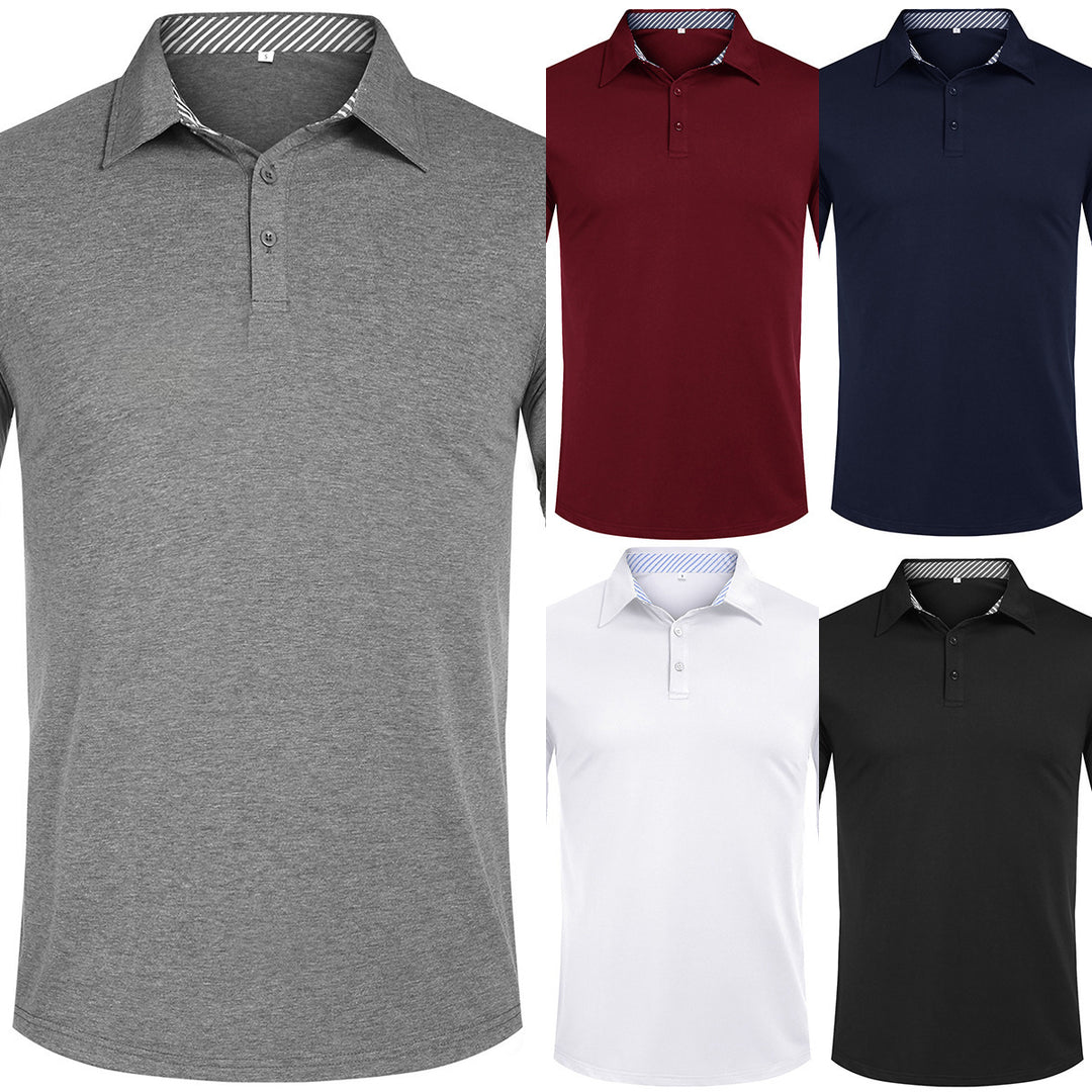 Long Sleeve Polo for Men in Breathable Material Lune London