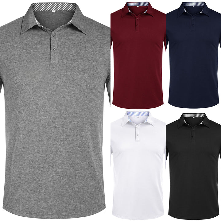 Long Sleeve Polo for Men in Breathable Material Lune London
