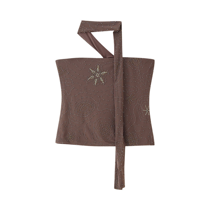 Loose pants for women with elegant embroidery Lune London