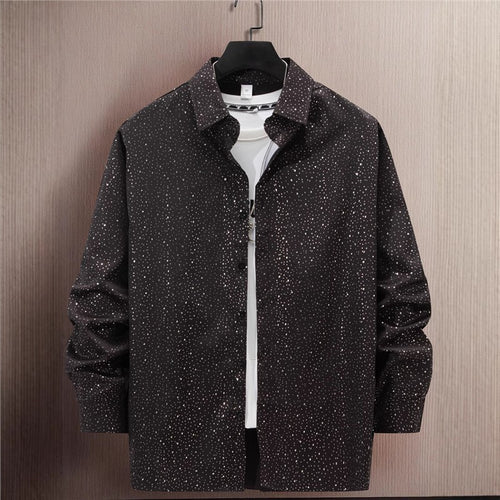Casual cotton shirt for men with a modern polka dot pattern Lune London