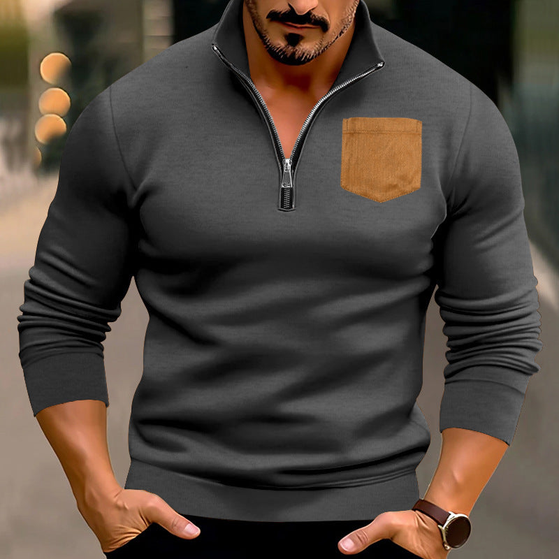 Sporty sweater for men with contrasting pockets Lune London