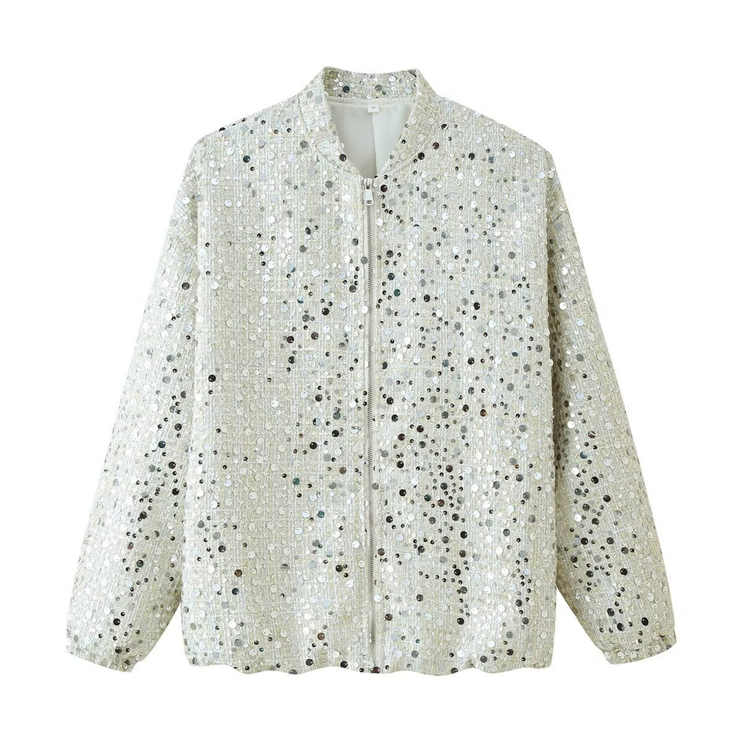 Ladies Shiny Chic Bomber Jacket