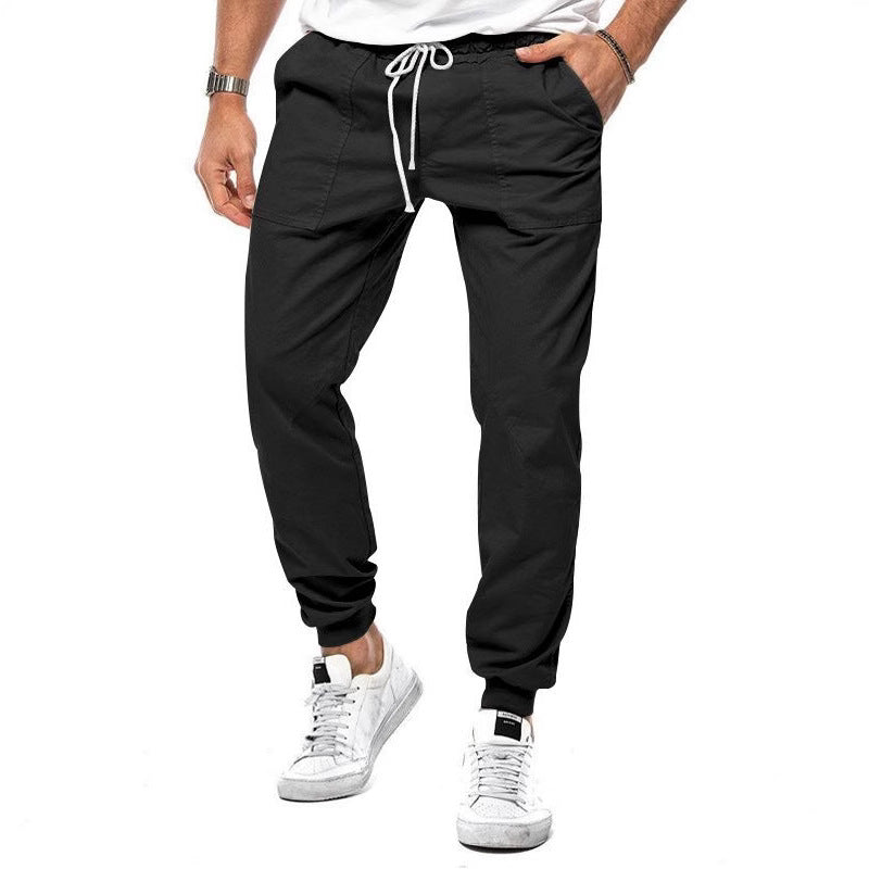 Men's cargo jogger pants with elastic waist and convenient pockets Lune London