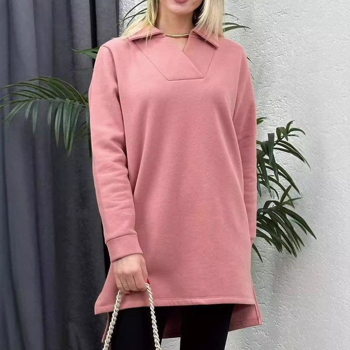 Longline Casual Sweatshirt Tunic Women Lune London
