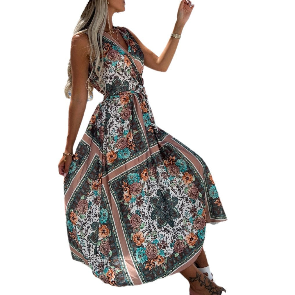 Lune London floral bohemian maxi dress