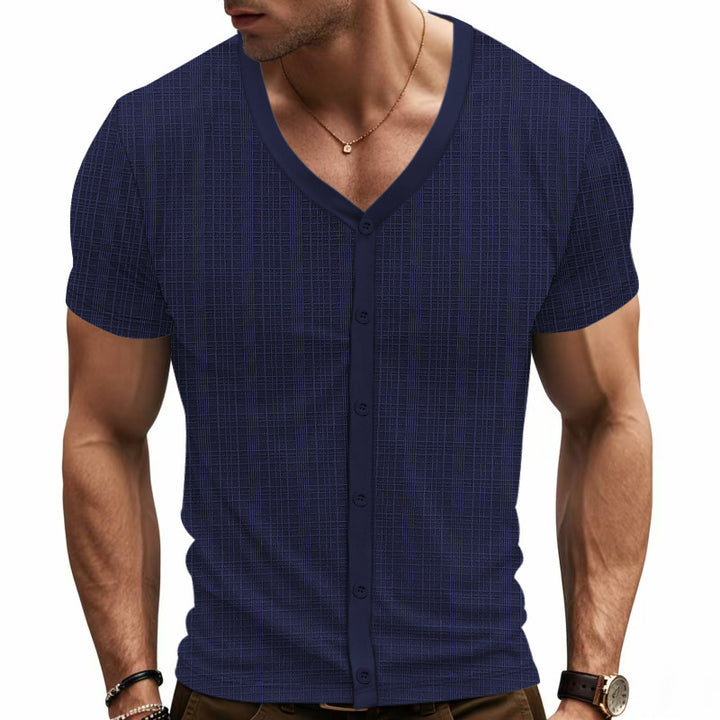 Short sleeve shirt for men with structured design Lune London