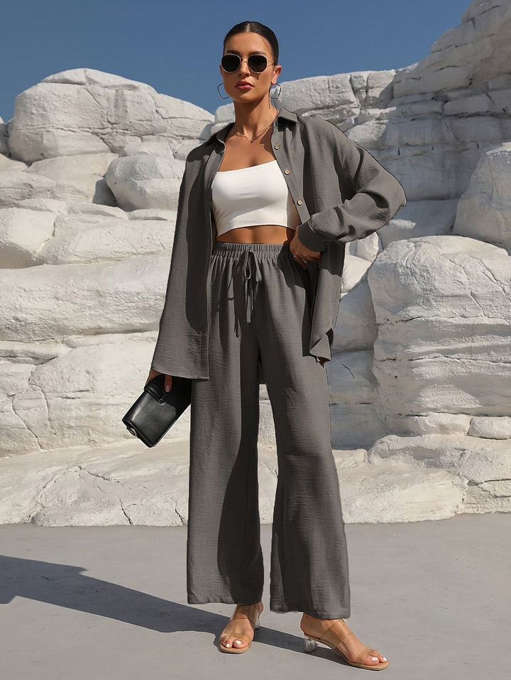 Women casual and elegant linen set with relaxed fit Lune London