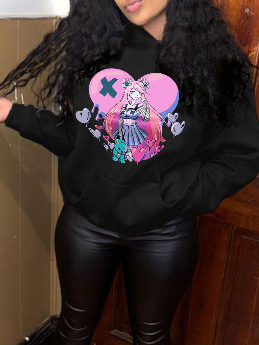 Women's hoodie with graphic print Lune London