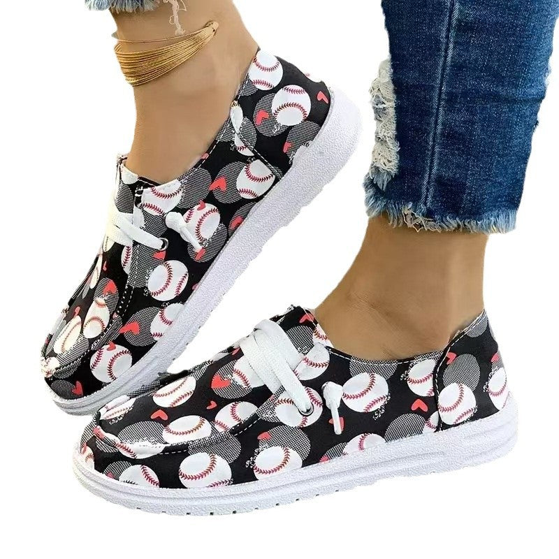 Women’s sneakers with football pattern Lune London