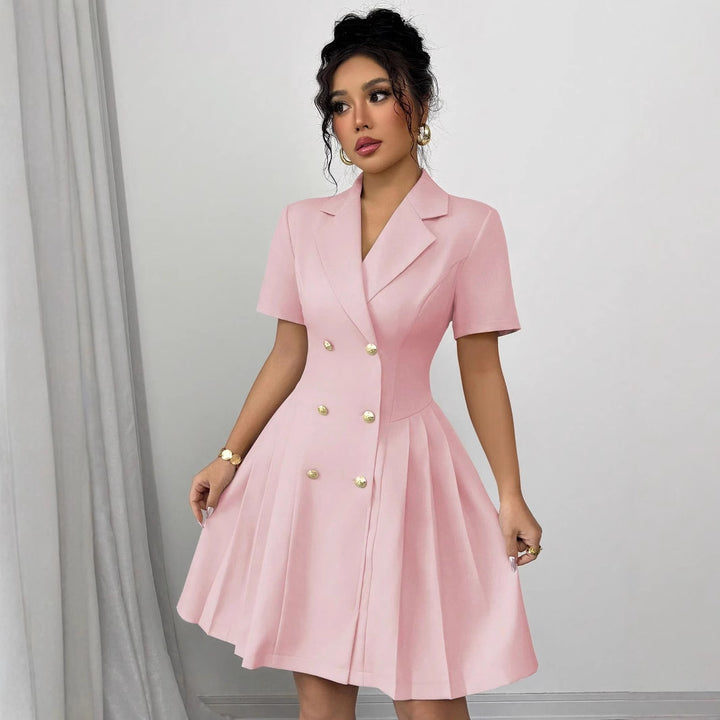 Lune London Double-breasted A-line Dress for Women
