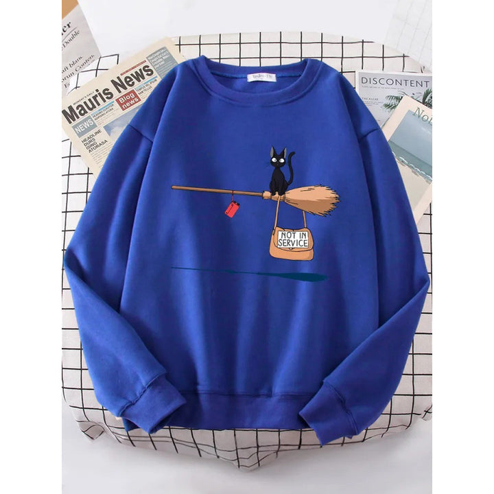 Women's sweatshirt with creative cat design Lune London