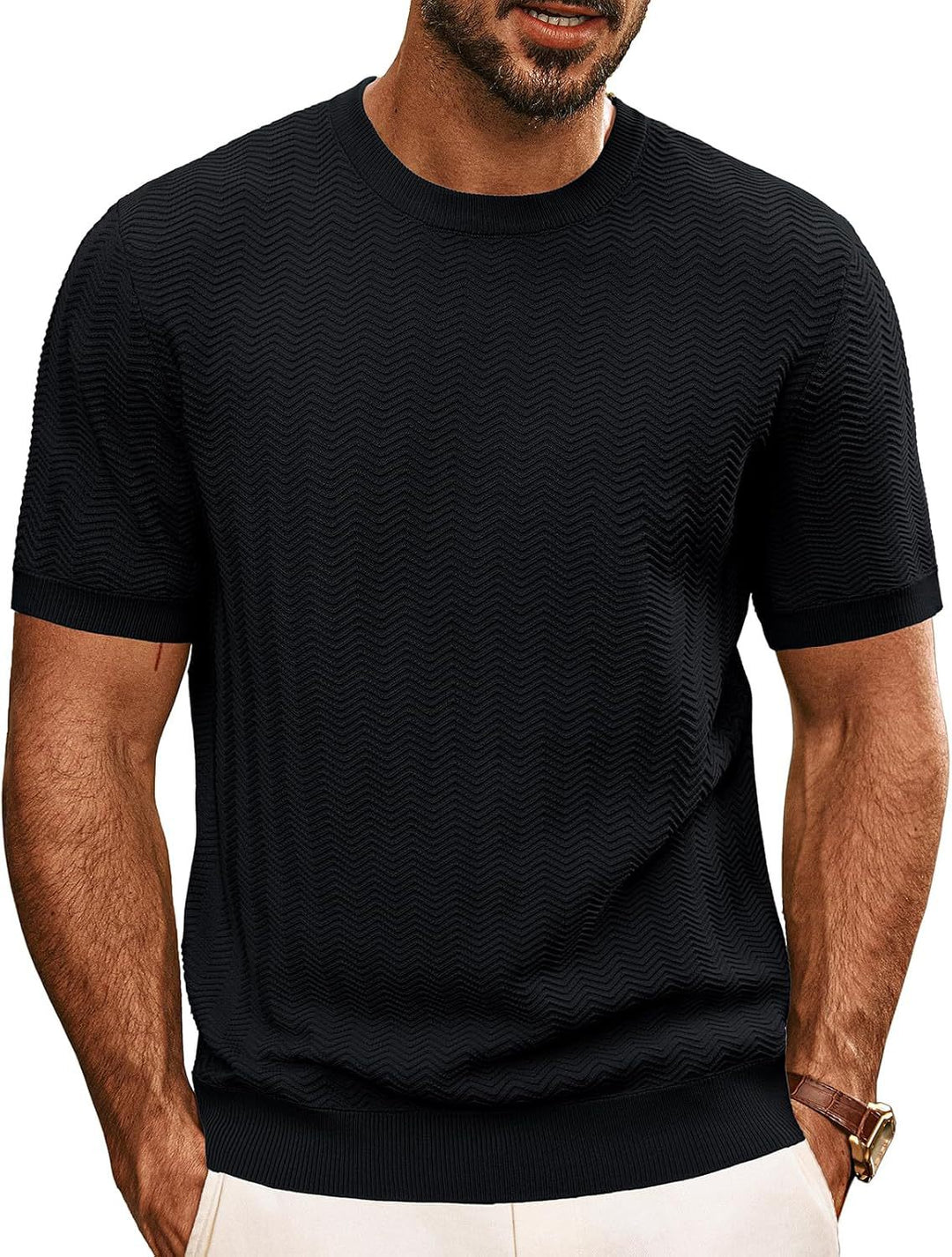 Men's structured crew neck t-shirt Lune London