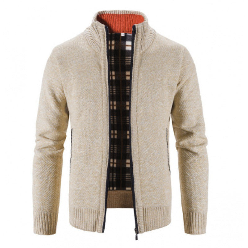 Men's Cardigan with Innovative Heat-Insulating Inner Lining Lune London