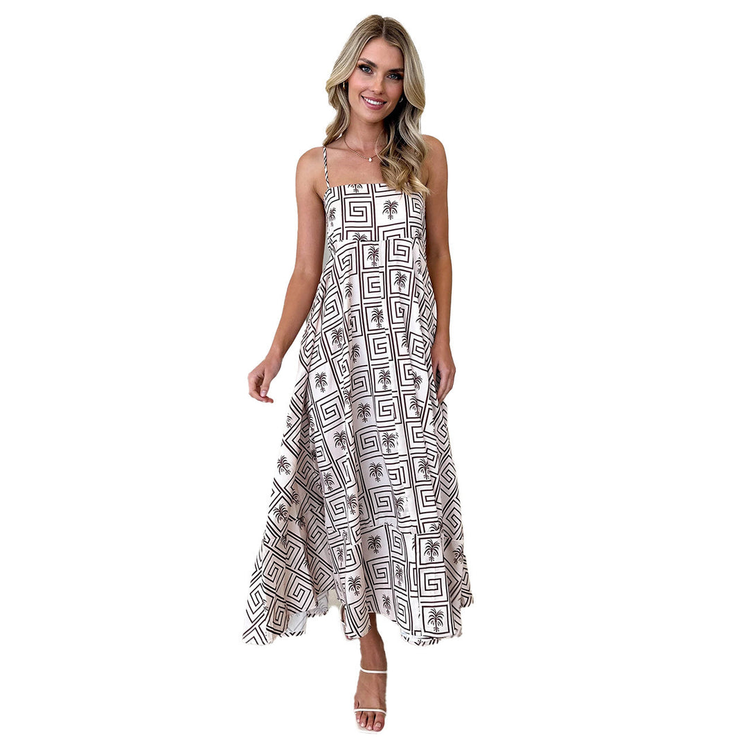 Ladies Elegant Maxi Dress with Airy Chic Silhouette