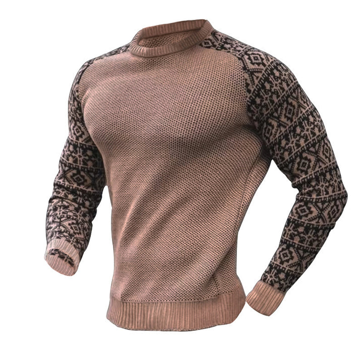 Men's knit sweater with graphic pattern Lune London