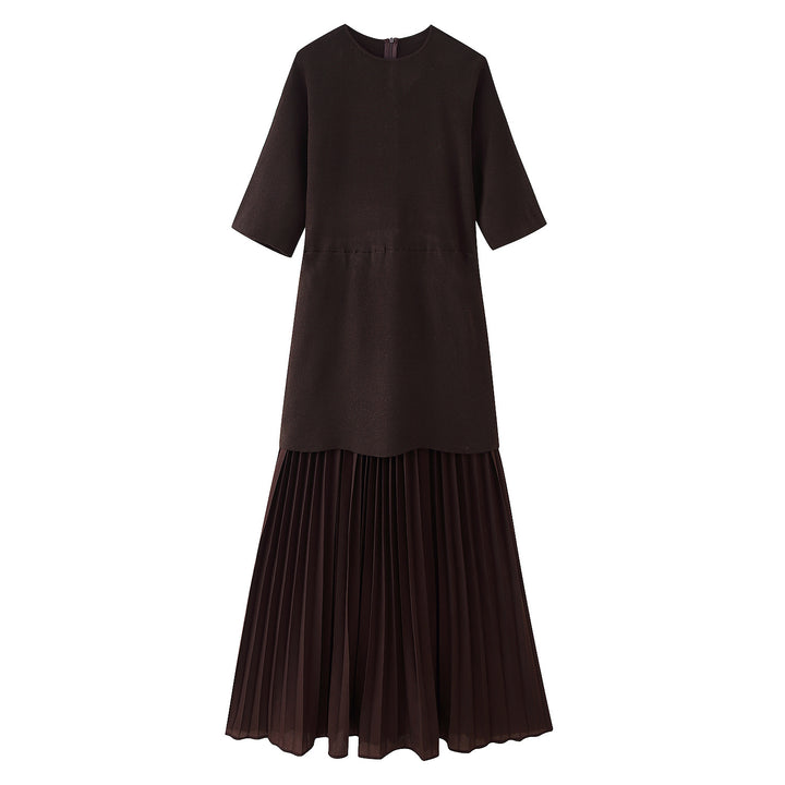 Maxi dress for women with high-quality pleated design and modern cut Lune London