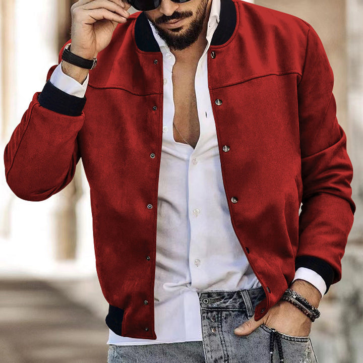 Casual bomber jacket for men with zipper and practical side pockets Lune London
