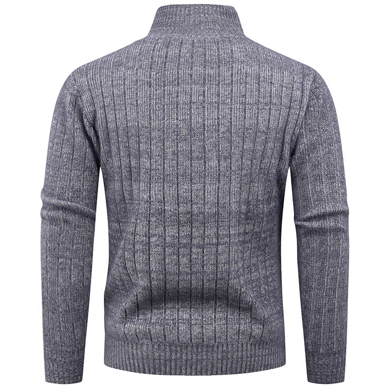 Elegant turtleneck pullover for men with modern cable-knit design Lune London