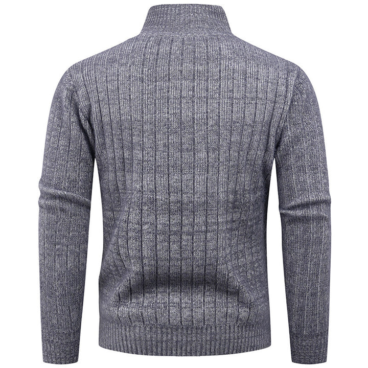 Elegant turtleneck pullover for men with modern cable-knit design Lune London